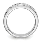 Platinum 7-Stone (Holds 7-2.9mm Round) Channel Band Mounting (No Stone Included)
