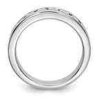 Platinum 7-Stone 3/4 carat Round Diamond Complete Channel Band
