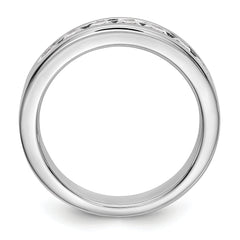 Platinum 7-Stone (Holds 7-2.9mm Round) Channel Band Mounting (No Stone Included)