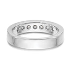 Platinum 7-Stone (Holds 7-2.9mm Round) Channel Band Mounting (No Stone Included)