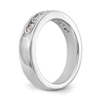 Platinum 7-Stone 3/4 carat Round Diamond Complete Channel Band