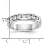 Platinum 7-Stone (Holds 7-2.9mm Round) Channel Band Mounting (No Stone Included)