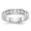 Platinum 7-Stone (Holds 7-2.9mm Round) Channel Band Mounting (No Stone Included)