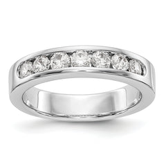 Platinum 7-Stone (Holds 7-2.9mm Round) Channel Band Mounting (No Stone Included)