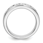 Platinum 7-Stone (Holds 7-3.4mm Round) Channel Band Mounting (No Stone Included)
