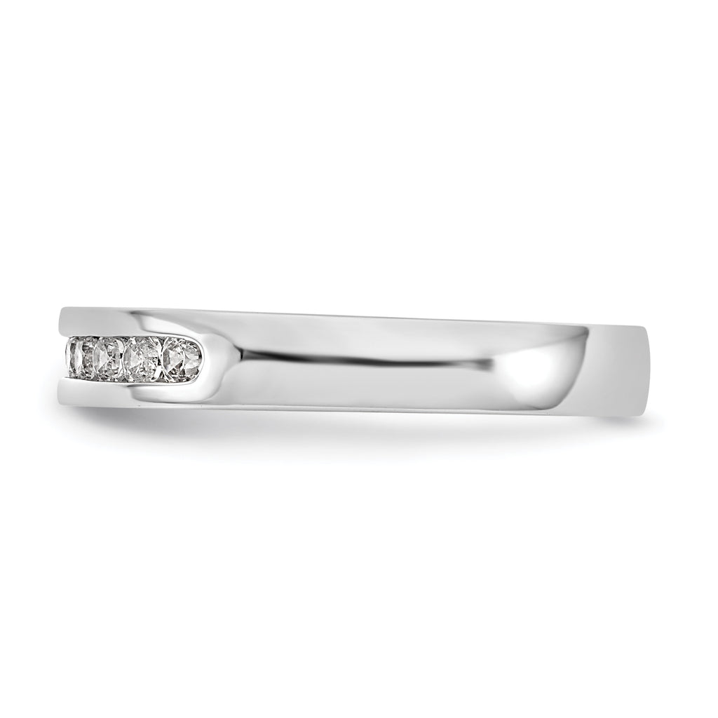 Platinum 9-Stone (Holds 9-1.9mm Round) Channel Band Mounting (No Stone Included)