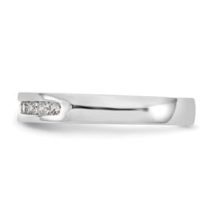 Platinum 9-Stone (Holds 9-1.9mm Round) Channel Band Mounting (No Stone Included)