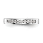 Platinum 9-Stone (Holds 9-1.9mm Round) Channel Band Mounting (No Stone Included)