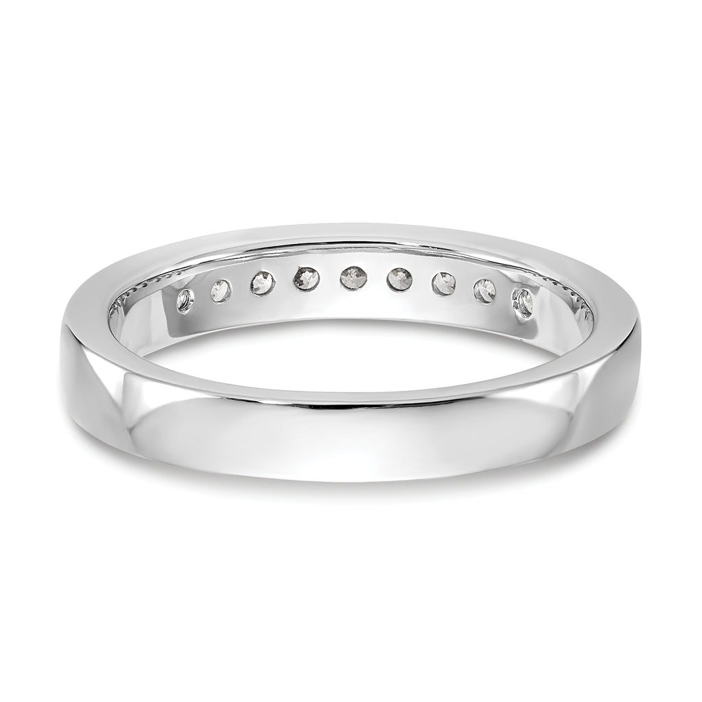 Platinum 9-Stone (Holds 9-1.9mm Round) Channel Band Mounting (No Stone Included)
