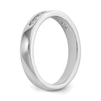 Platinum 9-Stone (Holds 9-1.9mm Round) Channel Band Mounting (No Stone Included)