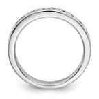 Platinum 9-Stone 1/2 carat Round Diamond Complete Channel Band
