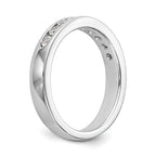 Platinum 9-Stone (Holds 9-2.3mm Round) Channel Band Mounting (No Stone Included)