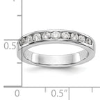 Platinum 9-Stone 1/2 carat Round Diamond Complete Channel Band