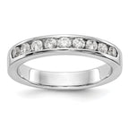 Platinum 9-Stone (Holds 9-2.3mm Round) Channel Band Mounting (No Stone Included)