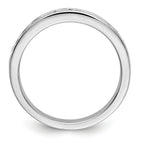 Platinum 9-Stone 3/4 carat Round Diamond Complete Channel Band