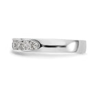 Platinum 9-Stone 7/8 carat Round Diamond Complete Channel Band