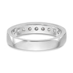 Platinum 9-Stone 7/8 carat Round Diamond Complete Channel Band