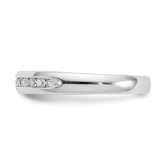 14k White Gold 1/5 carat Lab Grown Diamond VS/SI+ G+ Nine Stone Complete Fashion band