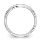14k White Gold 1/5 carat Lab Grown Diamond VS/SI+ G+ Nine Stone Complete Fashion band