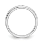 14k White Gold 3/8 carat Lab Grown Diamond VS/SI+ G+ Nine Stone Complete Fashion band