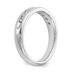14k White Gold 3/8 carat Lab Grown Diamond VS/SI+ G+ Nine Stone Complete Fashion band