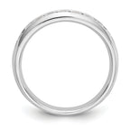 14k White Gold 1/2 carat Lab Grown Diamond VS/SI+ G+ Nine Stone Complete Fashion band