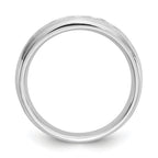 14k White Gold 5/8 carat Lab Grown Diamond VS/SI+ G+ Nine Stone Complete Fashion band