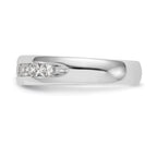 14k White Gold 3/4 carat Lab Grown Diamond VS/SI+ G+ Nine Stone Complete Fashion band