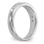 14k White Gold 3/4 carat Lab Grown Diamond VS/SI+ G+ Nine Stone Complete Fashion band