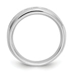 14k White Gold 1 carat Lab Grown Diamond VS/SI+ G+ Nine Stone Complete Fashion band