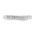 14k White Gold 1 carat Lab Grown Diamond VS/SI+ G+ Nine Stone Complete Fashion band