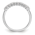 14k White Gold 1 carat Lab Grown Diamond VS/SI+ G+ Ten Stone Complete Fashion band
