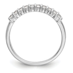 14k White Gold 1 carat Lab Grown Diamond VS/SI+ G+ Ten Stone Complete Fashion band
