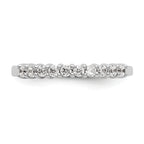 14k White Gold 1 carat Lab Grown Diamond VS/SI+ G+ Ten Stone Complete Fashion band