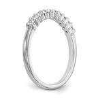 14k White Gold 1 carat Lab Grown Diamond VS/SI+ G+ Ten Stone Complete Fashion band