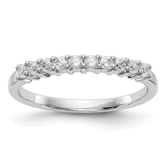 14k White Gold 1 carat Lab Grown Diamond VS/SI+ G+ Ten Stone Complete Fashion band