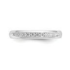 14k White Gold 1/4 carat Lab Grown Diamond VS/SI+ G+ Eleven Stone Complete Channel Set Band