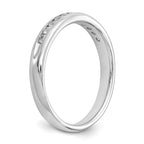 14k White Gold 1/4 carat Lab Grown Diamond VS/SI+ G+ Eleven Stone Complete Channel Set Band