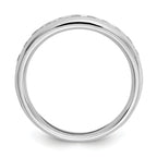14k White Gold 1/2 carat Lab Grown Diamond VS/SI+ G+ Eleven Stone Complete Channel Set Band