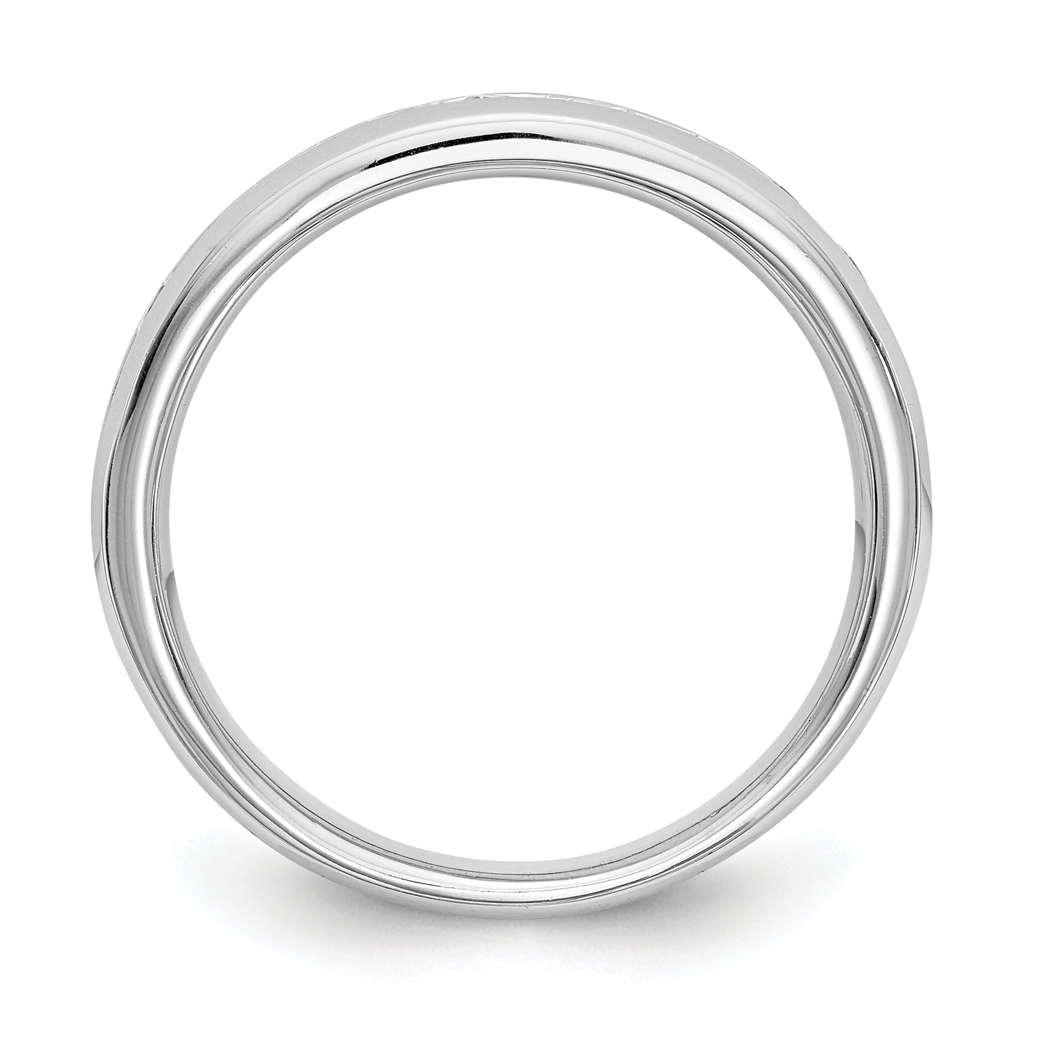 14k White Gold 3/4 carat Lab Grown Diamond VS/SI+ G+ Eleven Stone Complete Channel Set Band