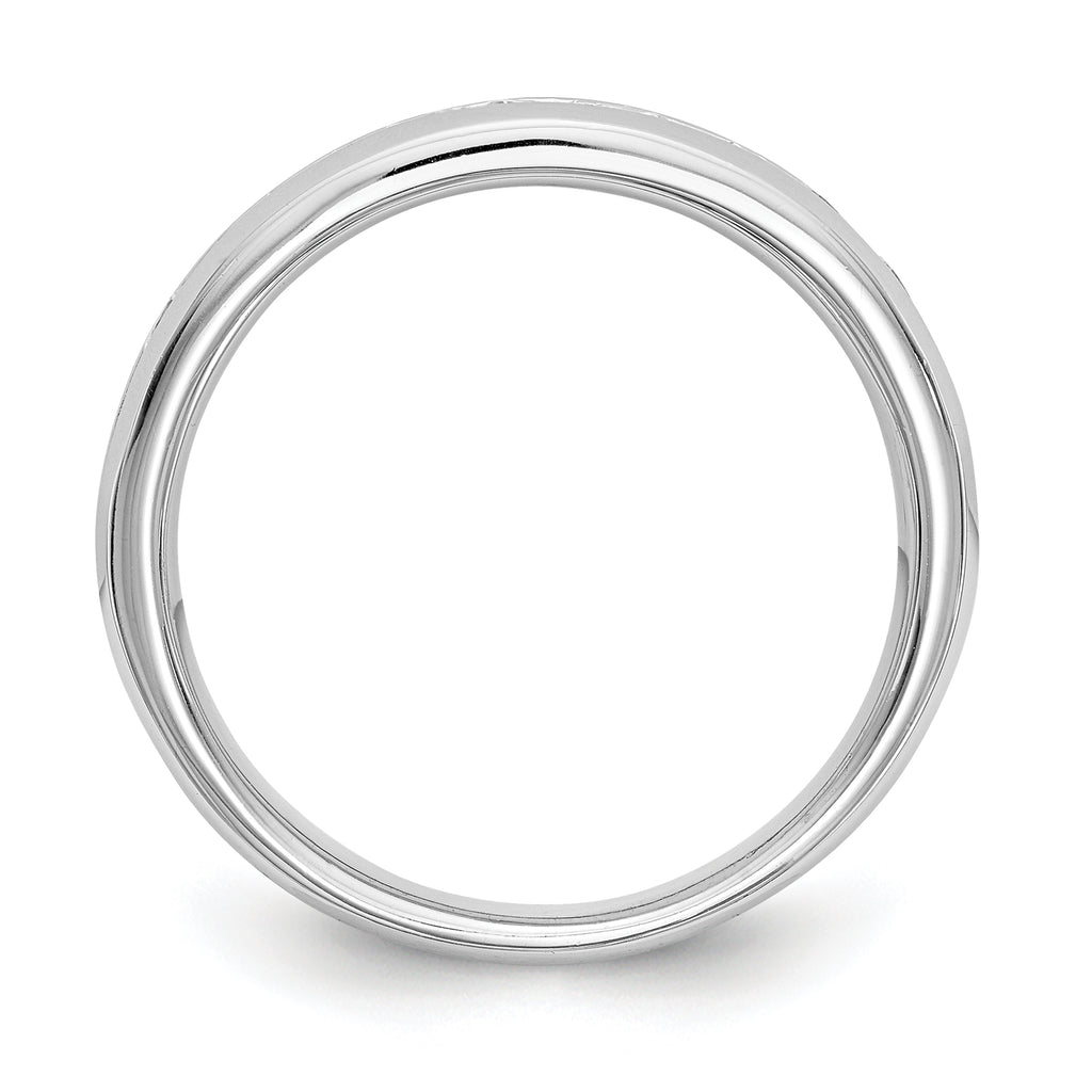 14k White Gold 3/4 carat Lab Grown Diamond VS/SI+ G+ Eleven Stone Complete Channel Set Band