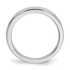 Platinum 11-Stone 1 carat Round Diamond Complete Channel Band
