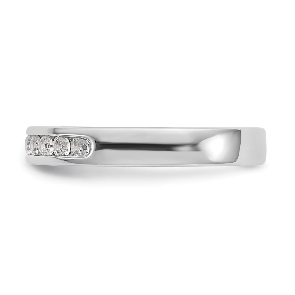 Platinum 11-Stone 1 carat Round Diamond Complete Channel Band