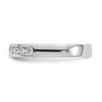 Platinum 11-Stone 1 carat Round Diamond Complete Channel Band