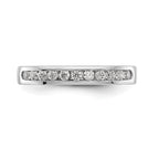 Platinum 11-Stone 1 carat Round Diamond Complete Channel Band