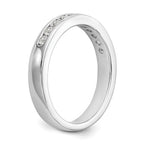 Platinum 11-Stone 1 carat Round Diamond Complete Channel Band