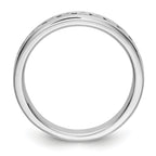 Platinum 11-Stone (Holds 11-2.3mm Round) Channel Band Mounting (No Stone Included)