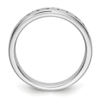 Platinum 11-Stone 1/2 carat Round Diamond Complete Channel Band