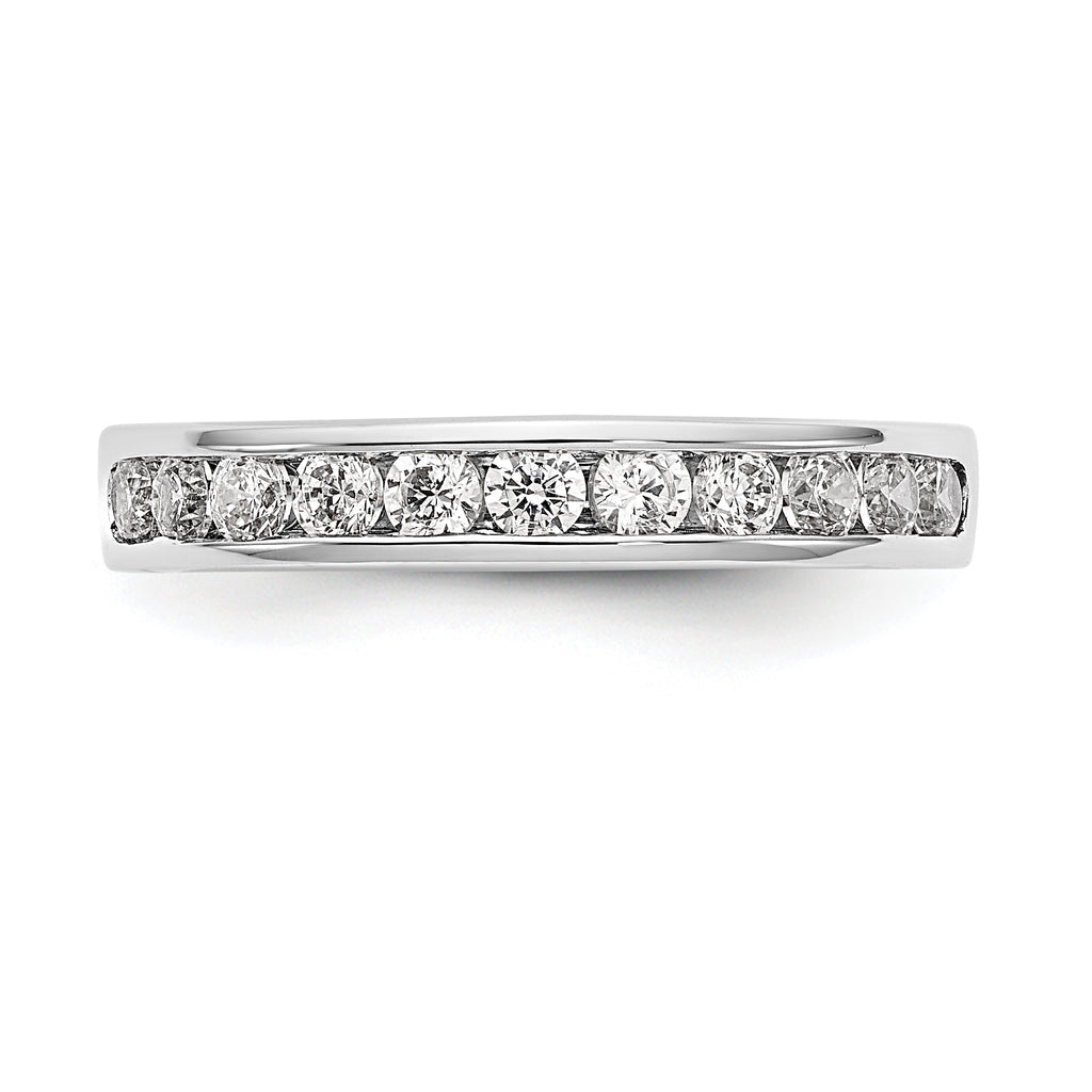 Platinum 11-Stone (Holds 11-2.3mm Round) Channel Band Mounting (No Stone Included)