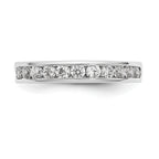 Platinum 11-Stone 1/2 carat Round Diamond Complete Channel Band